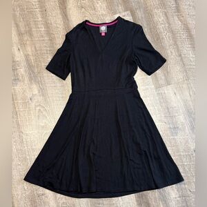 Vince Camuto Black Midi Dress